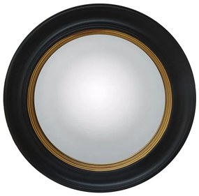 Specchio occhio di strega - D.66 cm - Legno di paulownia Nero e dorato effetto ottone - FRANKLIN