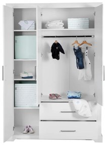 Armadio bianco per bambini 139x199 cm Maxi - Roba