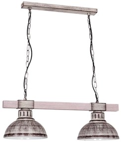 Lampadario a sospensione con catena HAKON 2xE27/60W/230V chiaro