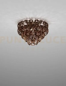 Giogali lampadadario a soffitto 50 cristallo rame e bronzo opaco 4 ...