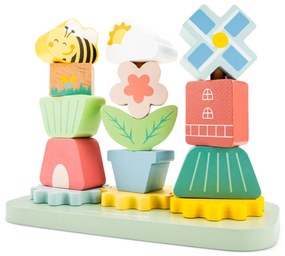 Giocattolo impilabile - Giardino con mulino a vento