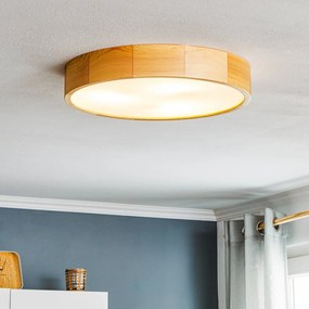 Plafoniera soffitto Kerio Envostar, dimmerabile, Soggiorno / Sala da pranzo, Legno, Moderno, Plafoniera