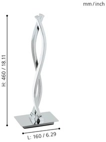 Eglo 96105 - Lampada LED da tavolo LASANA 2 2xLED/5W/230V