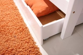 Letto per bambini Paul con barriera - bianco - letto senza spazio di archiviazione 140x70 cm