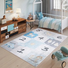 Tappeto per bambini blu BOY Šírka: 160 cm | Dĺžka: 230 cm