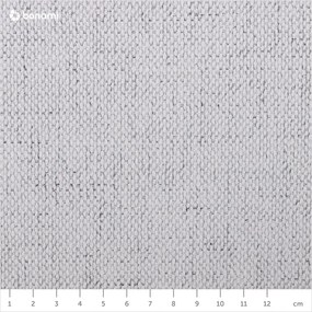 Letto matrimoniale imbottito grigio chiaro con contenitore con griglia 180x200 cm Jagna - Bobochic Paris