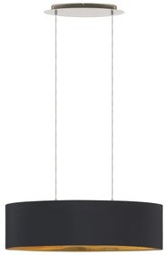 Eglo 55266 - Lampadario a sospensione con filo MASERLO 2xE27/60W/230V nero