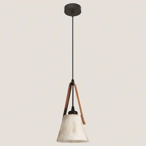 Lampadario a sospensione con filo 1xE27/40W/230V bianco