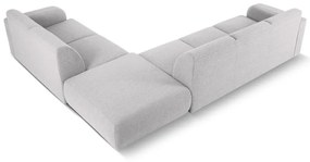 Divano angolare grigio chiaro in tessuto bouclé (angolo destro) Molino - Micadoni Home