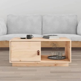 Tavolino da salotto 80x50x35,5 cm in legno massello di pino