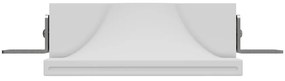 Portafaretto Quadrato GU10 e MR16 in Gesso Pitturabile, Ø120x120 mm Materiale Gesso