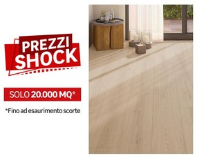 Pavimento SPC in spc flottante passaggio intenso Nuva Eternal miele Sp 5 mm CERAMIN con sottopavimento integrato