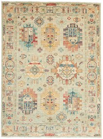 Samarkand Tappeto 150x200 Grigio (Pakistan) Annodato A Mano