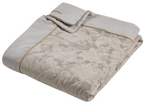 Copriletto beige in jacquard con rivestimento trapuntato 240x260 cm Opulent Jacquard – Catherine Lansfield