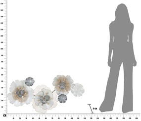 Decorazione da parete in metallo , 119 x 60 cm Flowery - Mauro Ferretti