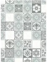 Eijffinger Carta da parati Mosaic Tiles - Beige/ Grau