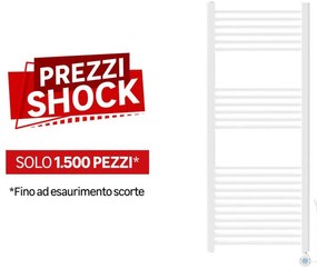 Termoarredo elettrico a secco con termostato digitale  900 W  bianco L 50 x H 120 x P 30 cm