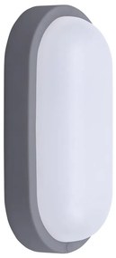 Solight WO744-G- Applique a LED da esterno LED/13W/230V 4000K IP54 grigio ovale