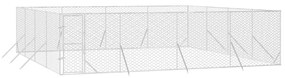 Cuccia per cani da esterno argento 8x8x2 m in acciaio zincato