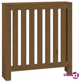 vidaXL Copertura Termosifone Miele 79,5x19x84 cm Legno Massello Pino
