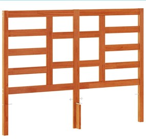 Testiera marrone cera 135 cm in legno massello di pino