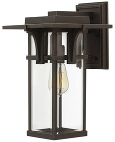 Applique classico chic da esterno HK-MANHATTAN2-M bronzo IP44 1X E27 ELSTEAD