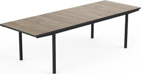 Tavolo Da Giardino Allungabile 90x191-267 Cm Struttura In Metallo Porto Nova Keter
