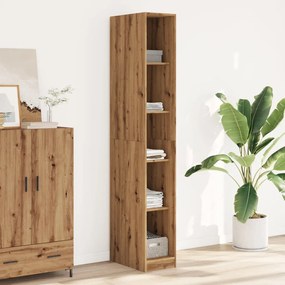 Armadio Rovere Artigianale 30x50x200 Cm İn Legno Multistrato /