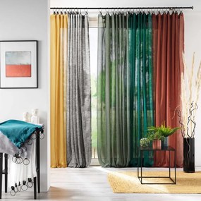 Tenda in voile giallo 140x240 cm Linka - douceur d'intérieur