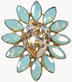Anello placcato oro con cristalli Swarovski Paradise Lost