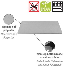 Tappetino da bagno grigio 50x80 cm - Wenko