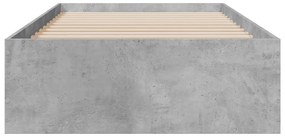 Giroletto cassetti grigio cemento 75x190 cm legno multistrato