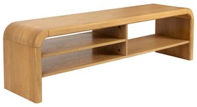 Mobile TV di colore naturale con effetto rovere 160x45x40 cm Brave – Zuiver