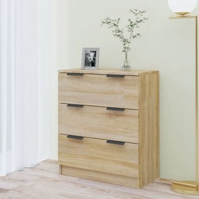 Credenza rovere sonoma 60x30x70 cm in legno multistrato