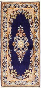 Kerman Tappeto persiano 160 x 70 Blu (Iran) Annodato A Mano