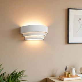 Applique da Parete in Gesso Pitturabile E14