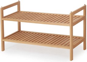 Scarpiera ST9 in legno naturale - L69 cm