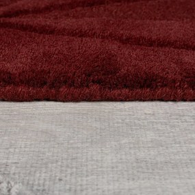 Tappeto burgundy in lana tessuto a mano 200x290 cm Shard Red – Flair Rugs