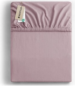 Lenzuolo con angoli rosa polveroso in jersey 90x200 cm Amber – Restilo