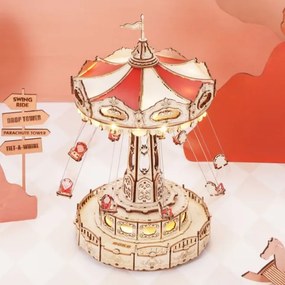 RoboTime - Puzzle carillon 3D Giostra a catena 3xAAA