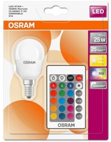 Lampadina LED RGBW dimmerabile RETROFIT E14/4,5W/230V 2700K + TC - Osram