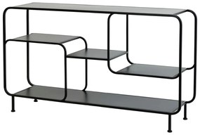 Libreria in metallo nero 141x81,5 cm Winston - Light &amp; Living