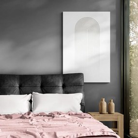 Quadro su tela – Arcobaleno minimalista Mid-Century
