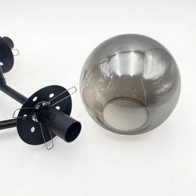 Brilagi - Lampadario a soffitto MALIVA 3xE14/15W/230V nero/fumé