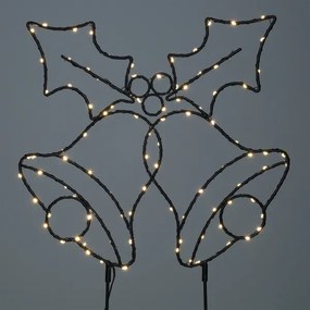 Brilagi - Decorazione natalizia LED da esterno LED/3xAA IP44 55x32 cm campanelle