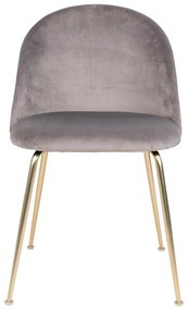 Set di 2 sedie da pranzo in velluto grigio chiaro Geneve - House Nordic