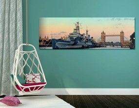 Stampa su tela – Splendida barca sul fiume Tamigi a Londra