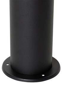 Lampada da esterno a stelo nera con paralume fumé 30 cm IP44 - Odense