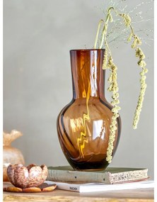 Vaso in vetro marrone fatto a mano (altezza 27 cm) Saiqa - Bloomingville