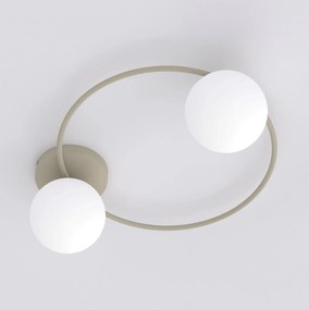Lampada da soffitto in acciaio SOPRA 2 da interno 2xE14